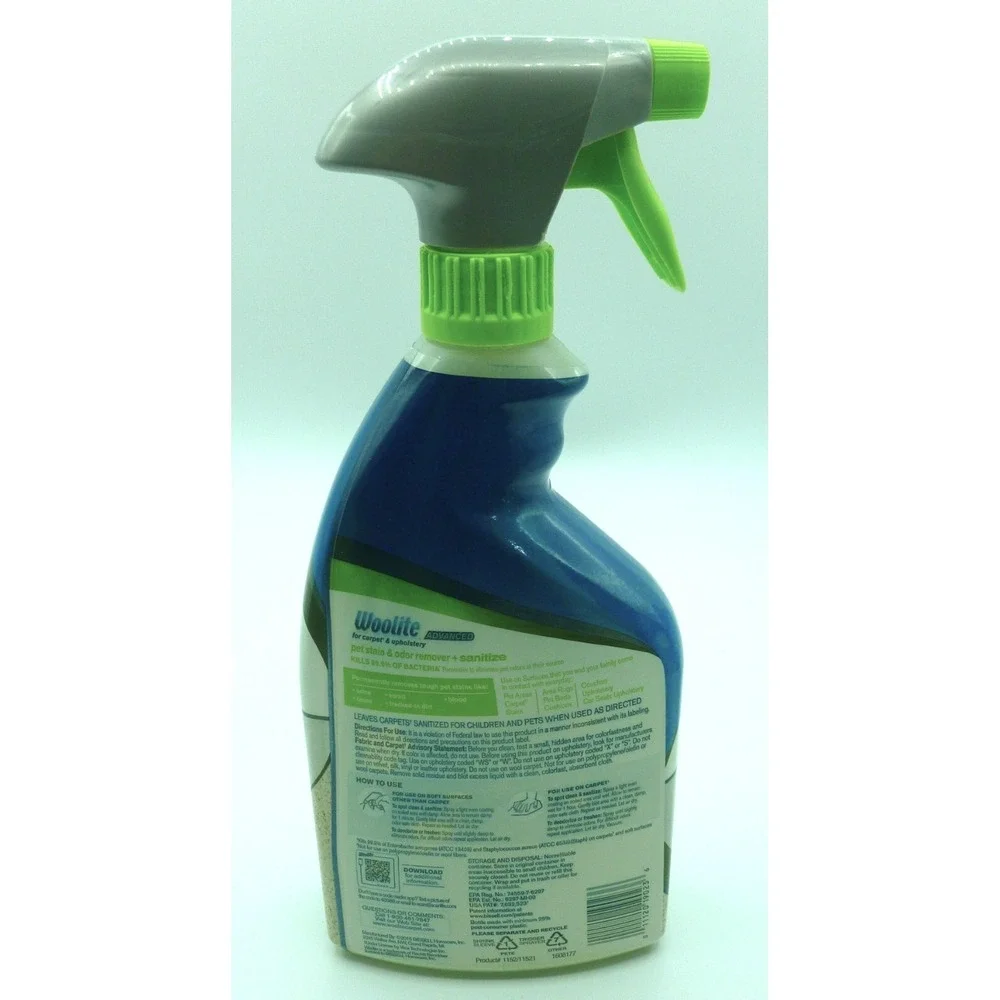 Woolite 22oz Advanced Pet Stain & Odor Remover+Sanitize For Carpet & Upholstery
